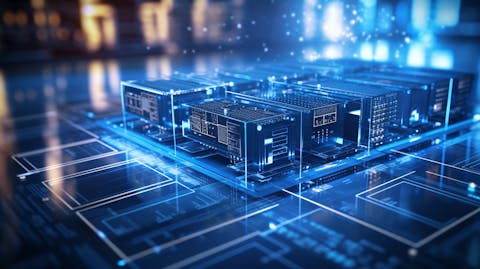 A close up of a financial institution's server displaying multiple banking solutions.