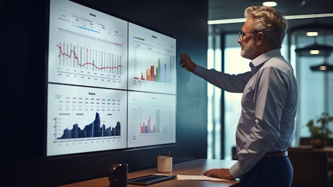 An experienced customer advisor explaining the features of an online banking product.