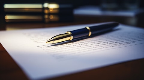 A modern insurance policy with a pen resting on top, symbolic of a client signing it.