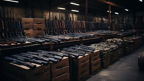 A row of raw materials in pristine condition, waiting to be crafted into firearms.