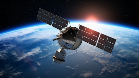 A satellite in orbit, capturing valuable data and providing essential intelligence to the industry.