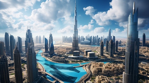 An aerial view of Dubai, the 2016 epicenter of the technology industry.