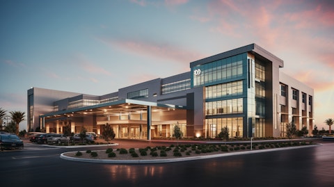 An exterior view of a major healthcare facility, showcasing the multiple services provided.