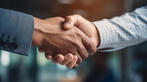 Close up of a handshake between two individuals, showing the trust and reliability of life insurance.