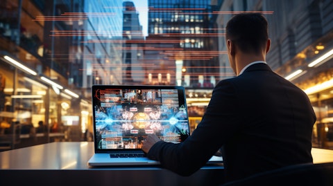 A customer using an online platform provided by the company for asset management and savings.