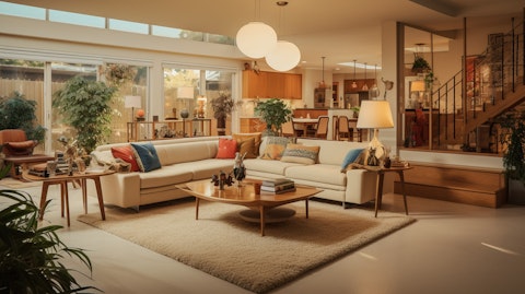 A house interior displaying the modern furnishings and fixtures from the company.
