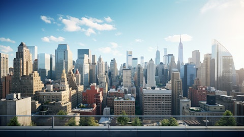 A rooftop view of a large metropolitan city and its modern skyline, symbolizing the company's financial presence in major markets.