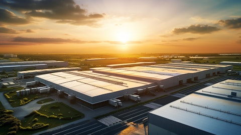 An aerial view of an industrial complex being stocked with engineered solutions.
