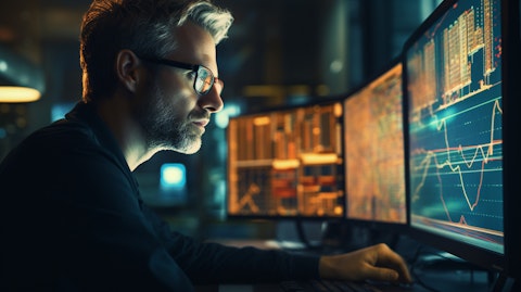 An IT specialist meticulously customizing a software application aiding value-added resellers.