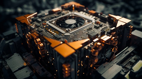 A close up view of a final mining equipment used in bitcoin mining.