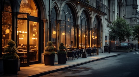 A luxury hotel in a busy city center, showcasing the quality of the hospitality group.