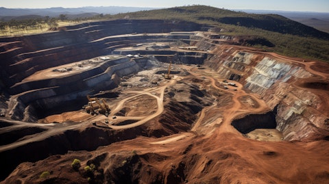An aerial view of the Maracás Menchen Mine, showing the source of the company's vanadium deposits.
