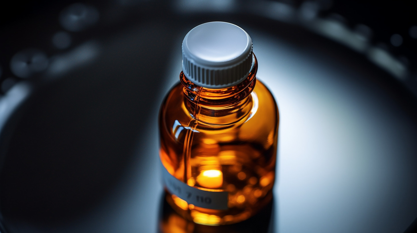 A close-up of a medicine bottle, illustrating the efforts in providing adult solid tumor treatment options.