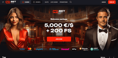 N1bet webpage